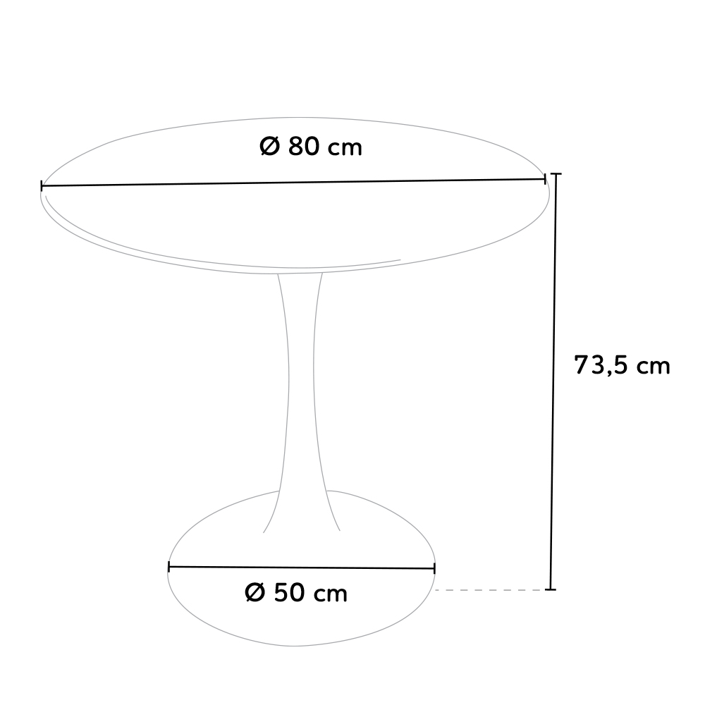 Bygge videre på guld Begivenhed Tulipan rundt spisebord 80 cm træ bordplade i sort og hvid med metal fod Bygge videre på guld Begivenhed Tulipan rundt spisebord 80 cm træ bordplade i sort og hvid med metal fod